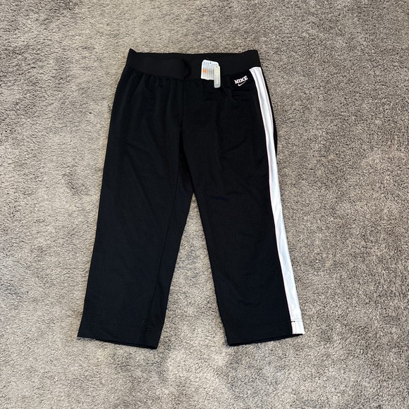 NWT VTG Nike Y2K Girls 14-16 Low Rise Flared Pink Striped Pants‎ Size XL - Picture 1 of 6